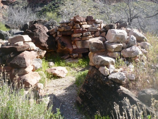 Mile 30.3, 4:08 p.m. - Ruins of the Hermits cabin at Boucher Creek 